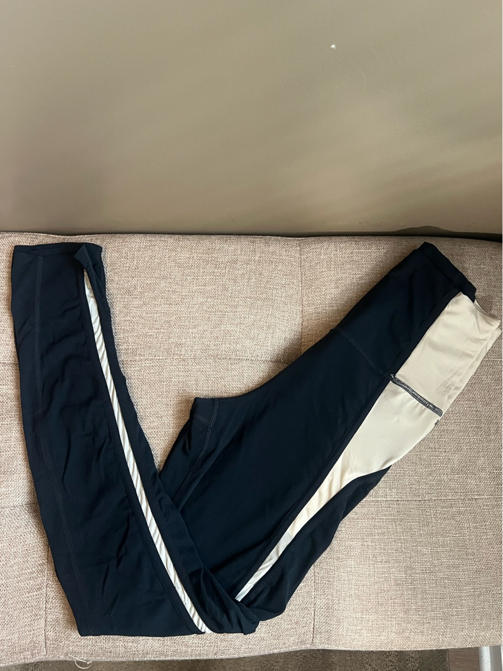 Nike Yoga Leggings - Black and Cream